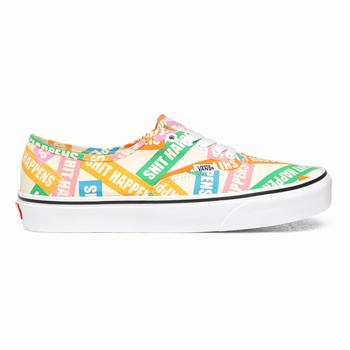 Damske Tenisky Vans Shit Happens Authentic Viacfarebný/Biele VA74PXBGC